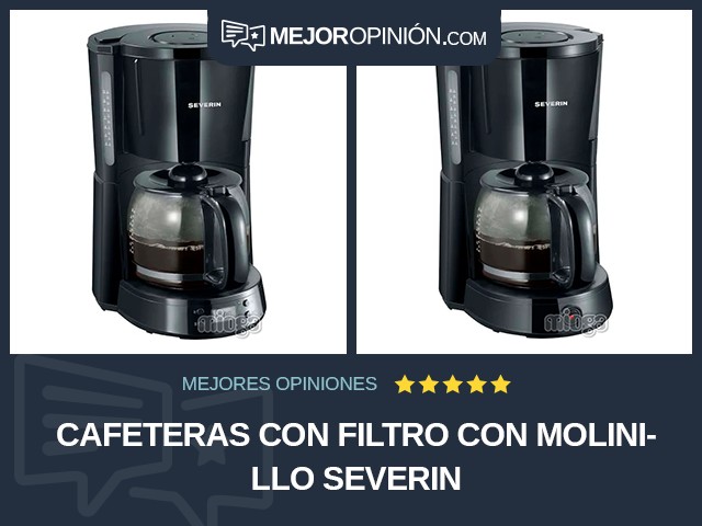 Cafeteras con filtro Con molinillo SEVERIN