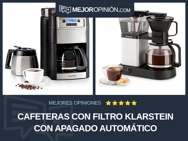 Cafeteras con filtro Klarstein Con apagado automático