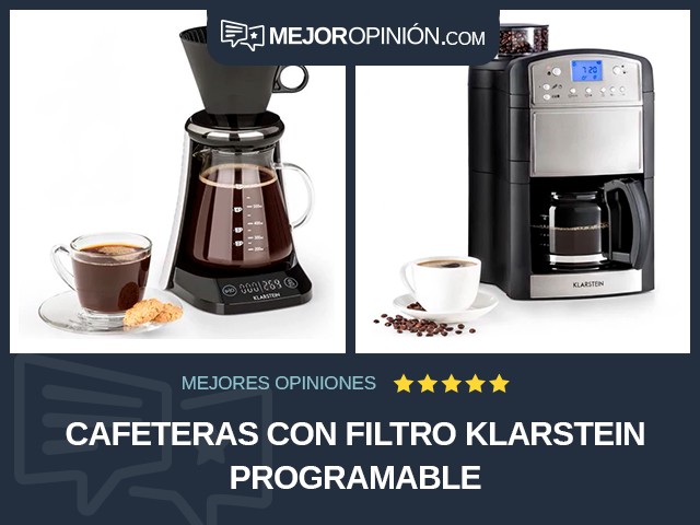 Cafeteras con filtro Klarstein Programable