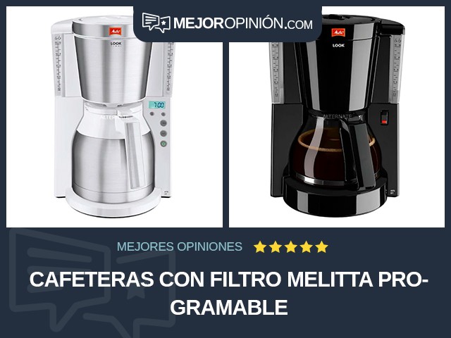 Cafeteras con filtro Melitta Programable