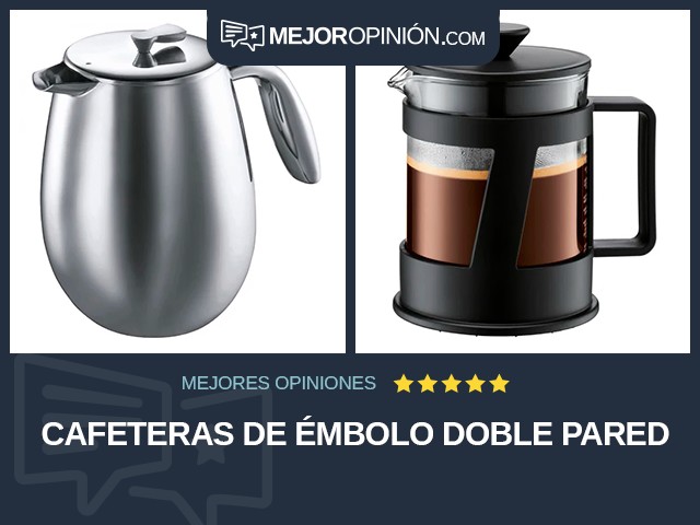 Cafeteras de émbolo Doble pared