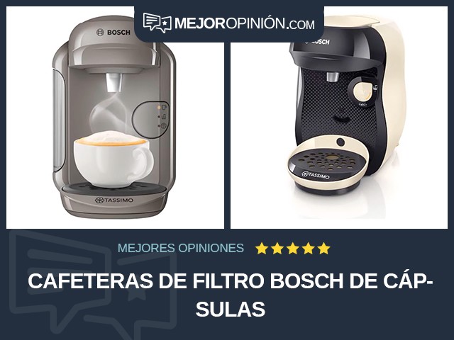 Cafeteras de filtro Bosch De cápsulas