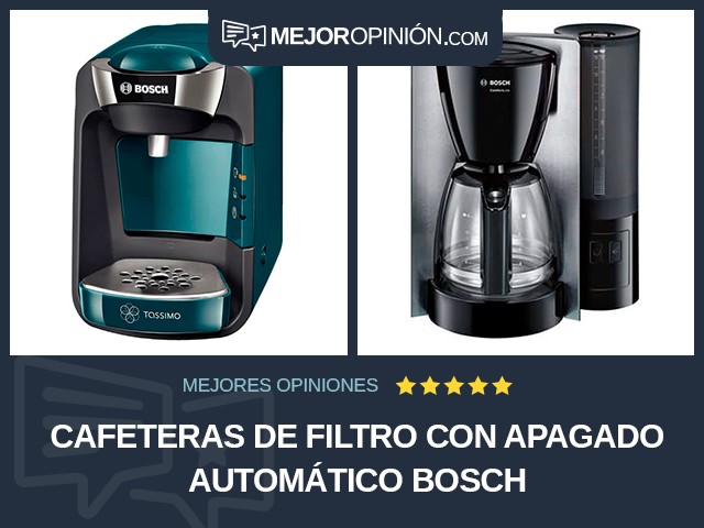 Cafeteras de filtro Con apagado automático Bosch