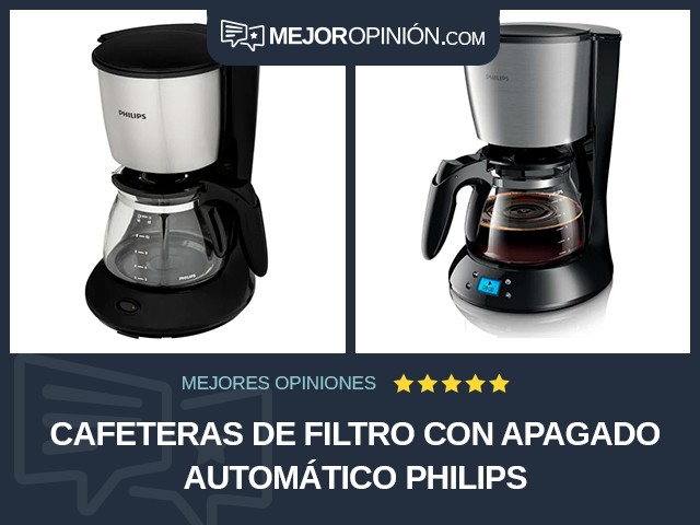 Cafeteras de filtro Con apagado automático Philips