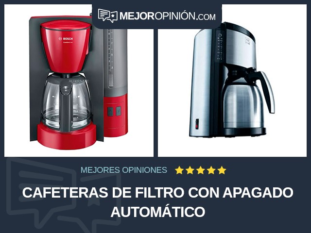 Cafeteras de filtro Con apagado automático