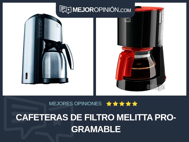 Cafeteras de filtro Melitta Programable