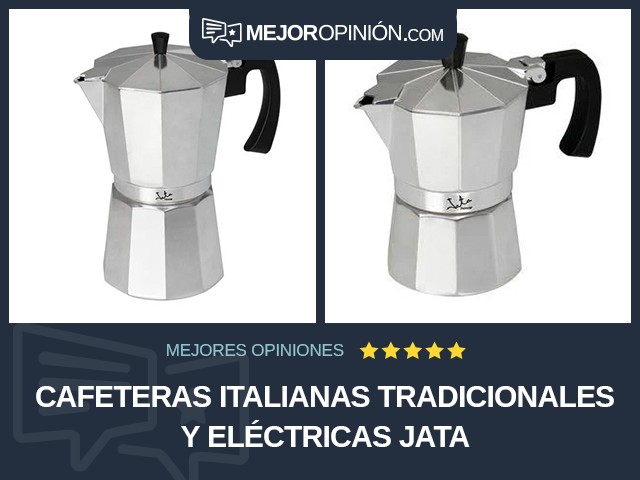 Cafeteras italianas tradicionales y eléctricas Jata