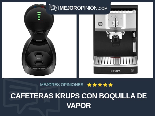 Cafeteras KRUPS Con boquilla de vapor