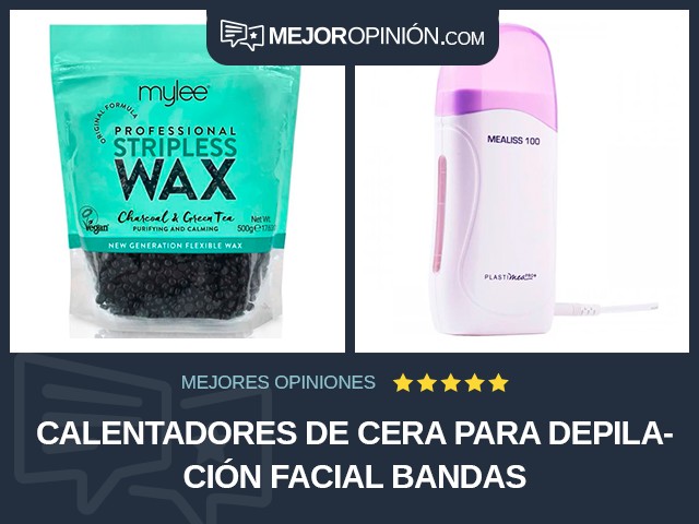 Calentadores de cera para depilación Facial Bandas