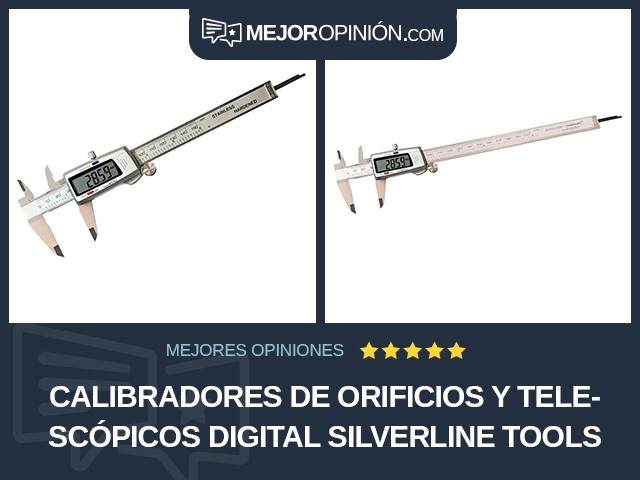 Calibradores de orificios y telescópicos Digital Silverline Tools