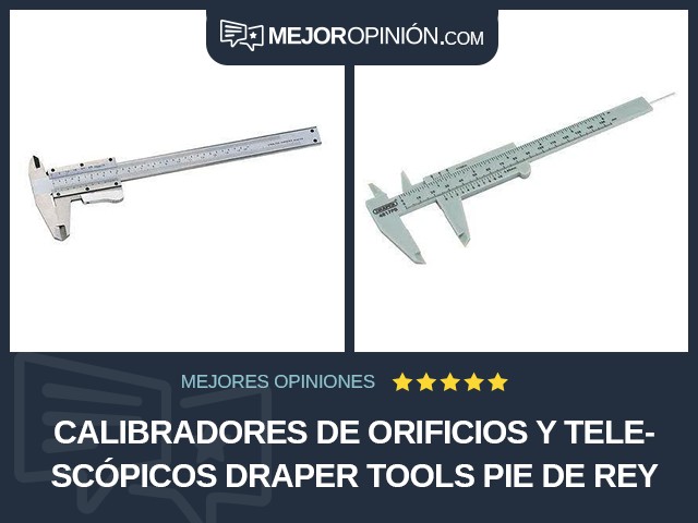 Calibradores de orificios y telescópicos Draper Tools Pie de rey