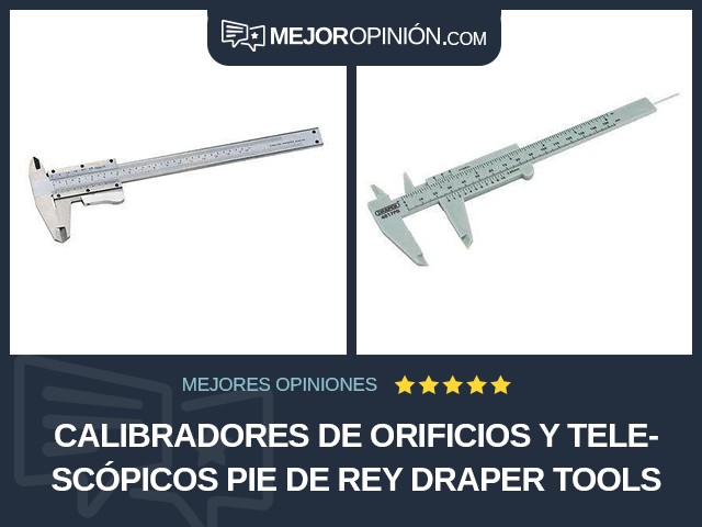 Calibradores de orificios y telescópicos Pie de rey Draper Tools