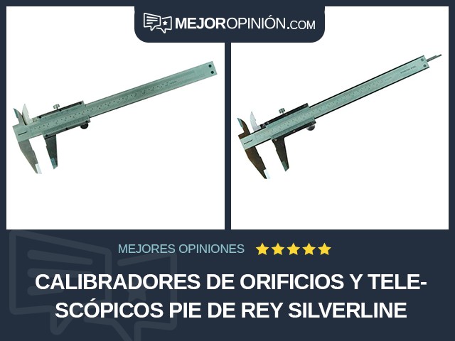 Calibradores de orificios y telescópicos Pie de rey Silverline Tools