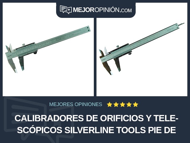 Calibradores de orificios y telescópicos Silverline Tools Pie de rey