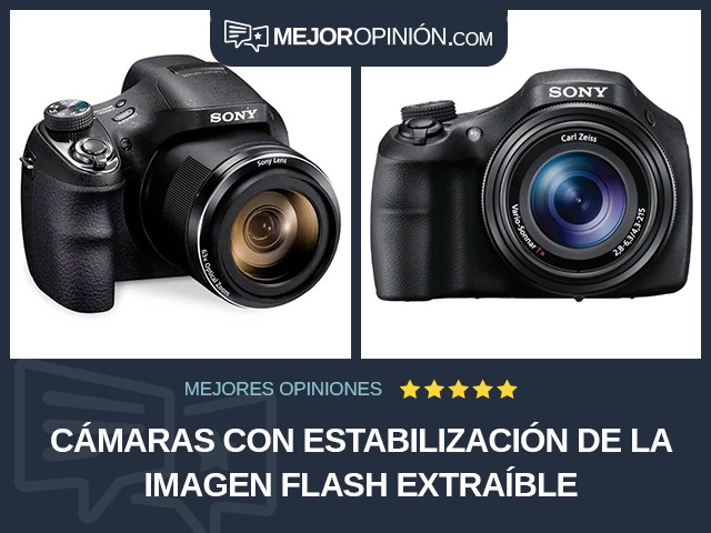 Cámaras Con estabilización de la imagen Flash extraíble