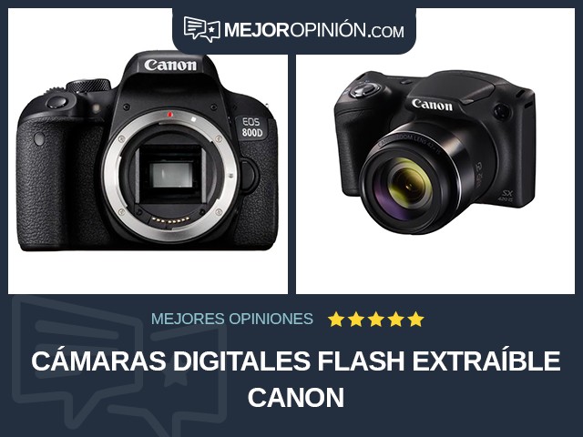 Cámaras digitales Flash extraíble Canon