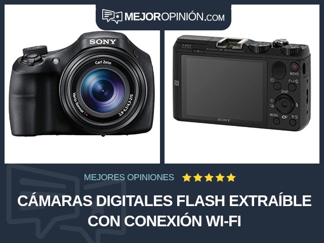 Cámaras digitales Flash extraíble Con conexión Wi-Fi