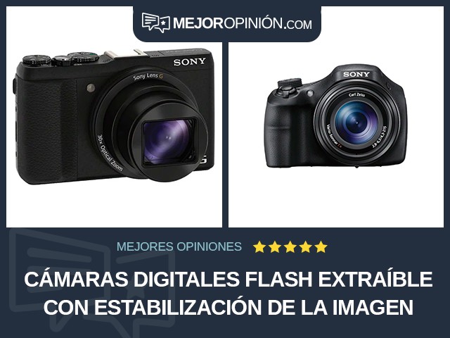 Cámaras digitales Flash extraíble Con estabilización de la imagen