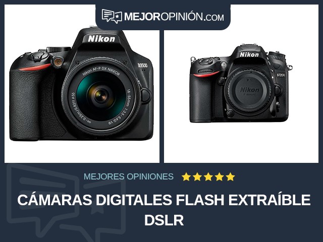 Cámaras digitales Flash extraíble DSLR