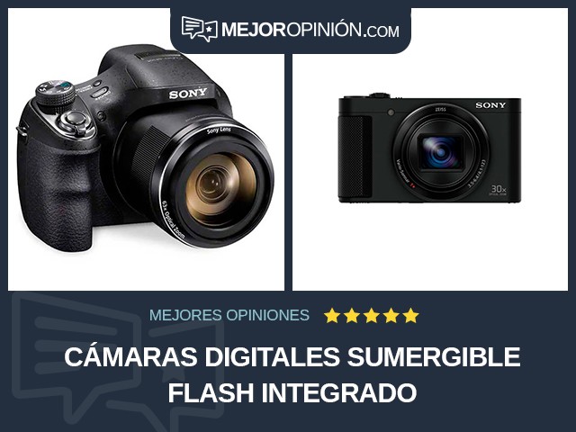 Cámaras digitales Sumergible Flash integrado