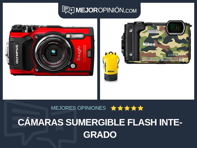 Cámaras Sumergible Flash integrado