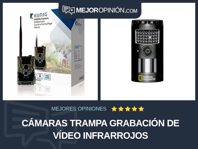 Cámaras trampa Grabación de vídeo Infrarrojos