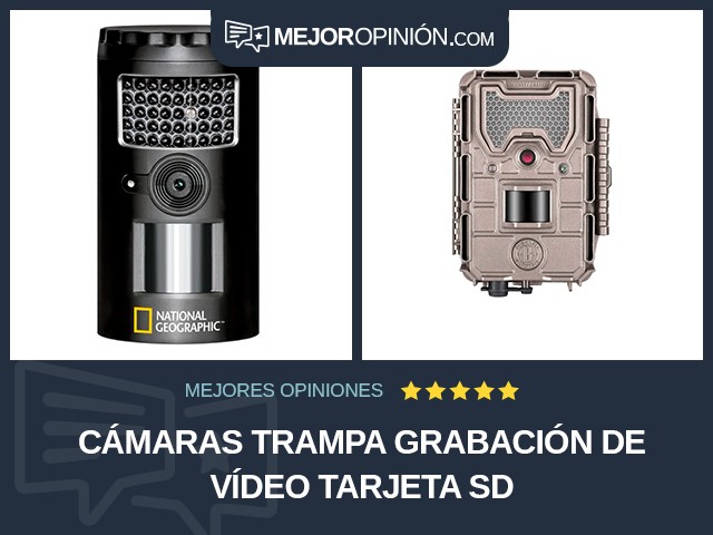 Cámaras trampa Grabación de vídeo Tarjeta SD