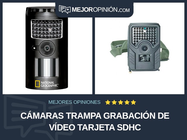 Cámaras trampa Grabación de vídeo Tarjeta SDHC