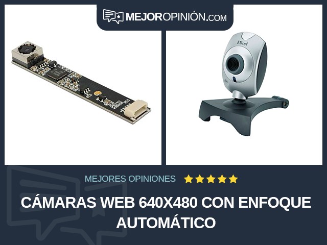 Cámaras web 640x480 Con enfoque automático