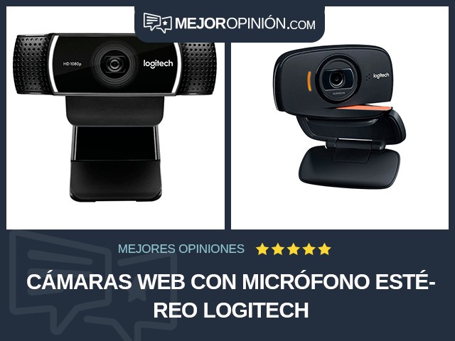 Cámaras web Con micrófono estéreo Logitech