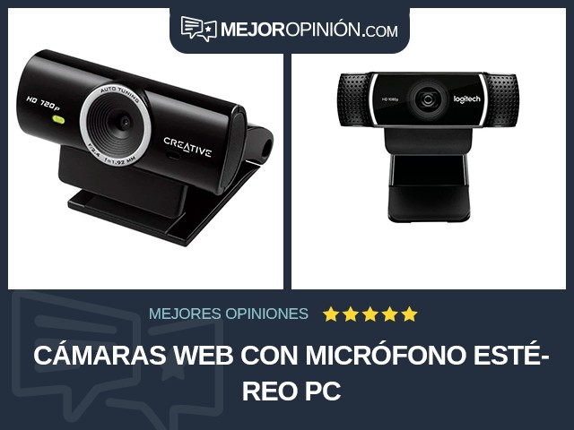 Cámaras web Con micrófono estéreo PC