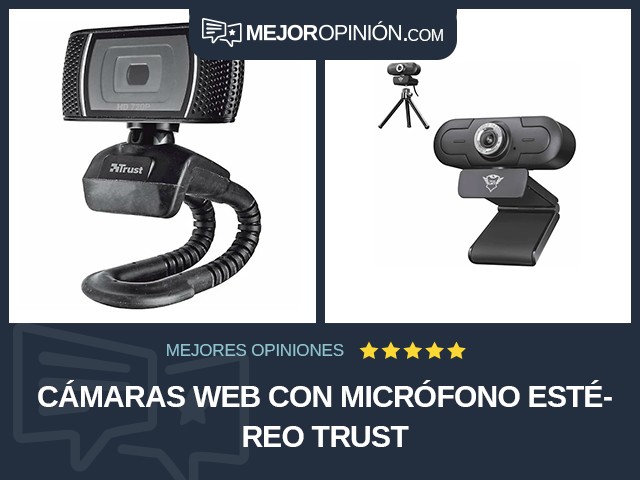 Cámaras web Con micrófono estéreo Trust