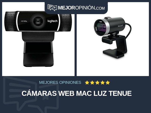 Cámaras web Mac Luz tenue