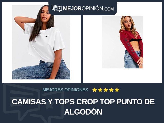 Camisas y tops Crop top Punto de algodón