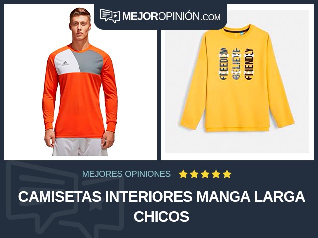 Camisetas interiores Manga larga Chicos