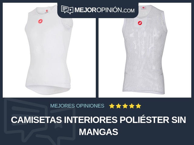 Camisetas interiores Poliéster Sin mangas