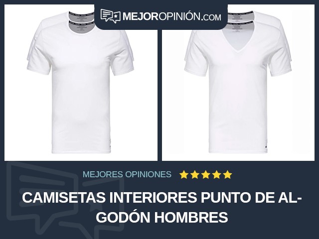 Camisetas interiores Punto de algodón Hombres