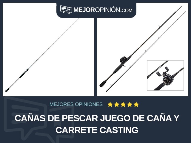 Cañas de pescar Juego de caña y carrete Casting