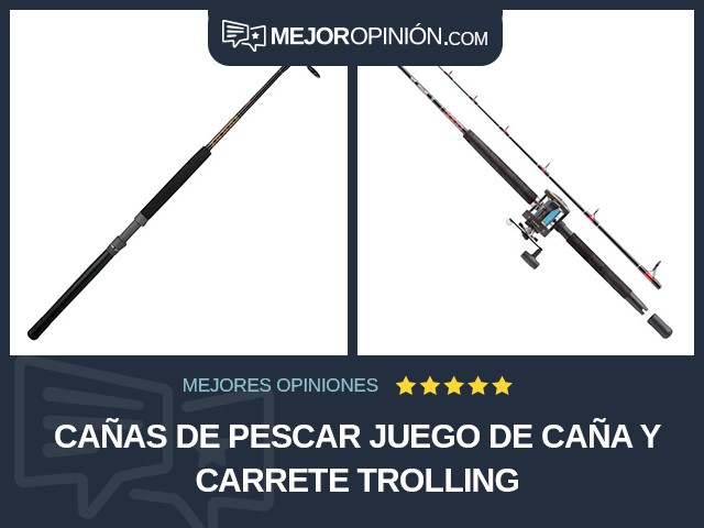 Cañas de pescar Juego de caña y carrete Trolling