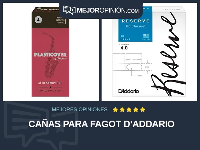 Cañas para fagot D'Addario