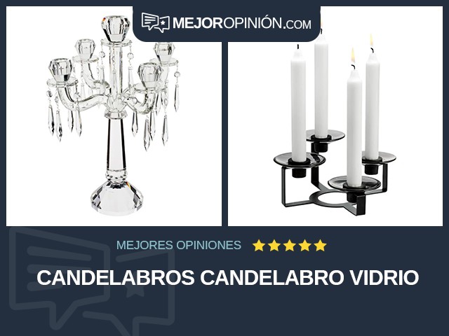 Candelabros Candelabro Vidrio