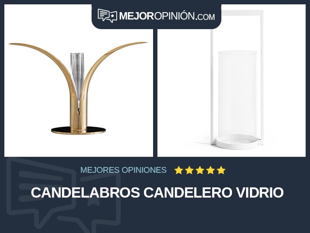 Candelabros Candelero Vidrio