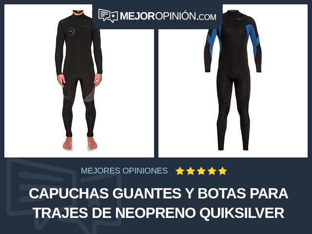 Capuchas guantes y botas para trajes de neopreno Quiksilver