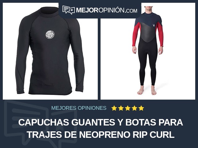 Capuchas guantes y botas para trajes de neopreno Rip Curl