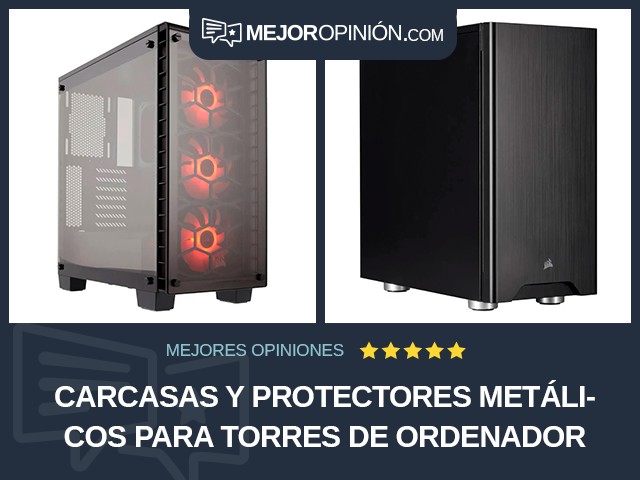 Carcasas y protectores metálicos para torres de ordenador