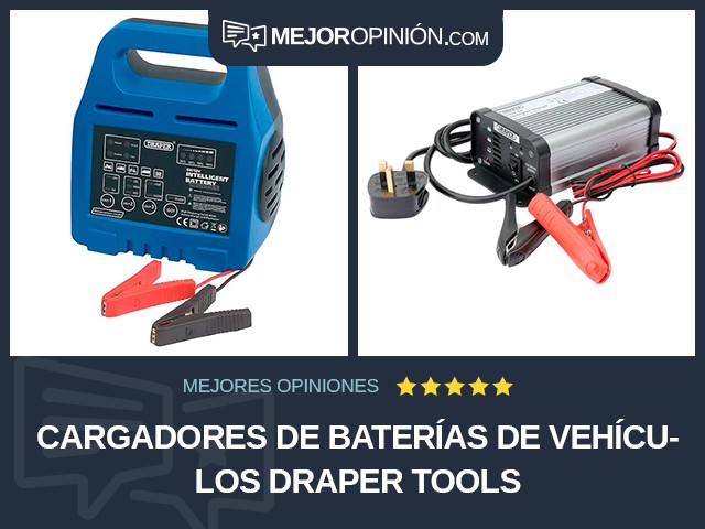 Cargadores de baterías de vehículos Draper Tools