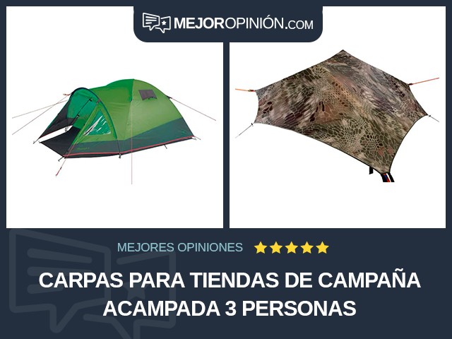 Carpas para tiendas de campaña Acampada 3 personas