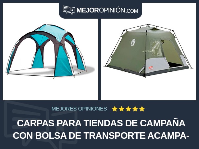 Carpas para tiendas de campaña Con bolsa de transporte Acampada