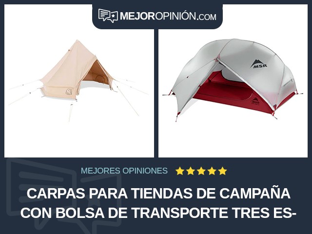 Carpas para tiendas de campaña Con bolsa de transporte Tres estaciones