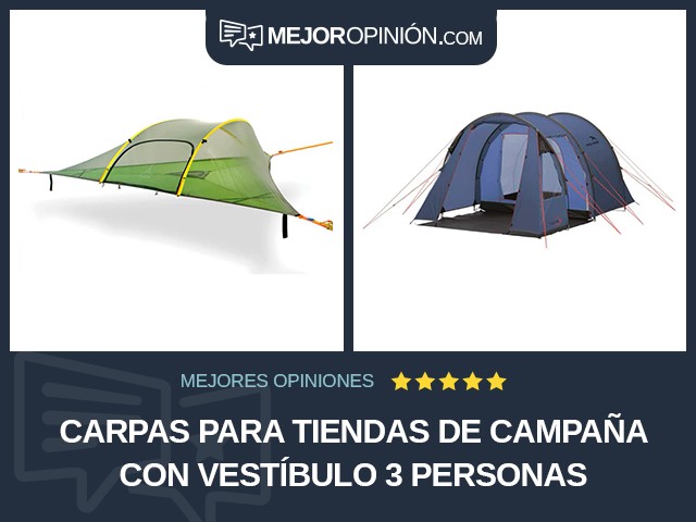 Carpas para tiendas de campaña Con vestíbulo 3 personas